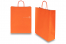 Sacos de papel com alças torcidas - cor de laranja, 320 x 120 x 410 mm, 100 gr | PIT Packaging.pt | Envelopesonline