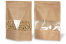Saco com base e janela - castanho, 250 x 340 x 120 mm, 3000 ml | PIT Packaging.pt | Envelopesonline