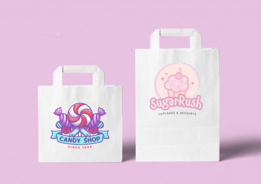 Sacos de papel com alças dobradas | PIT Packaging.pt | Envelopesonline