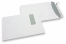 Envelopes com janela, branco, 220 x 312 mm (EA4), janela à esquerda 40 x 110 mm, posição da janela 20 mm do esquerda e 50 mm do cima, 120 gramas, fecho autocolante, peso unit. aprox. 18 g. | PIT Packaging.pt | Envelopesonline