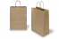 Sacos de papel com alças torcidas -  castanho listrado, 260 x 120 x 350 mm, 90 gr | PIT Packaging.pt | Envelopesonline