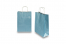 Sacos de papel com alças torcidas - azul metalizado, 220 x 100 x 310 mm, 90 gr | PIT Packaging.pt | Envelopesonline