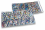 Envelopes coloridos de folha metalizada - Prateado holográfico 114 x 229 mm | PIT Packaging.pt | Envelopesonline