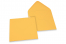  Envelopes de cartões de felicitações coloridos - Amarelo dourado, 155 x 155 mm | PIT Packaging.pt | Envelopesonline