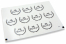 Selos para envelope de batizado - mi bautizo branco com grinalda preta | PIT Packaging.pt | Envelopesonline