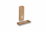 Saco de papel com fundo bloco castanho - 70 x 40 x 205 mm com janela, 100 ml | PIT Packaging.pt | Envelopesonline