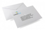 Envelopes de cart&otilde;es de felicita&ccedil;&otilde;es, branco