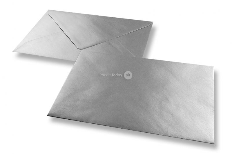 Envelopes de cart&otilde;es de felicita&ccedil;&otilde;es de luxo, platina