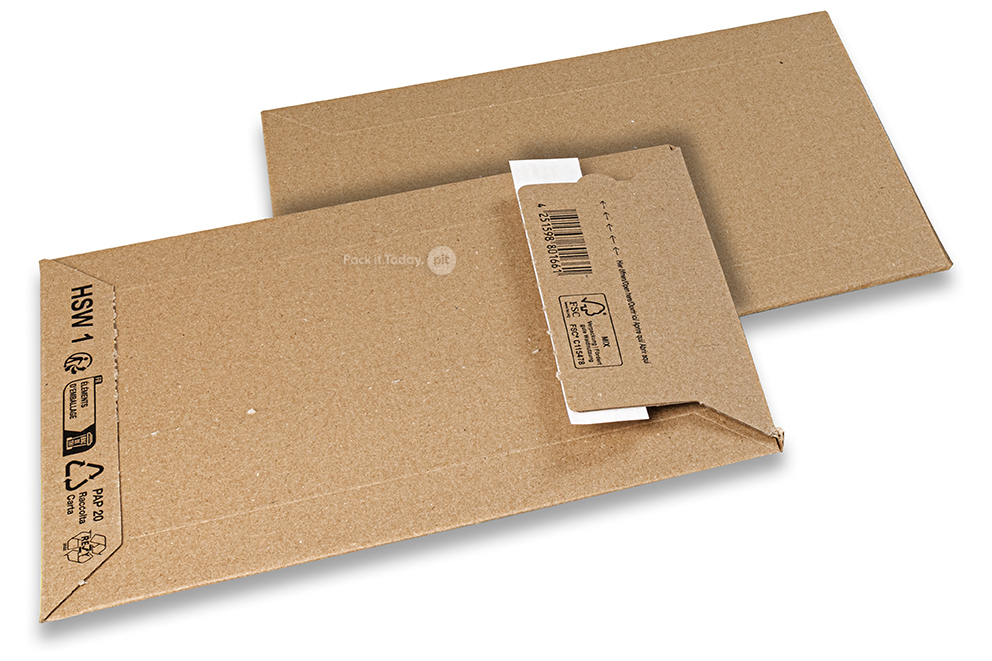 Envelope de expedição de cartão ondulado - 190 x 265 mm