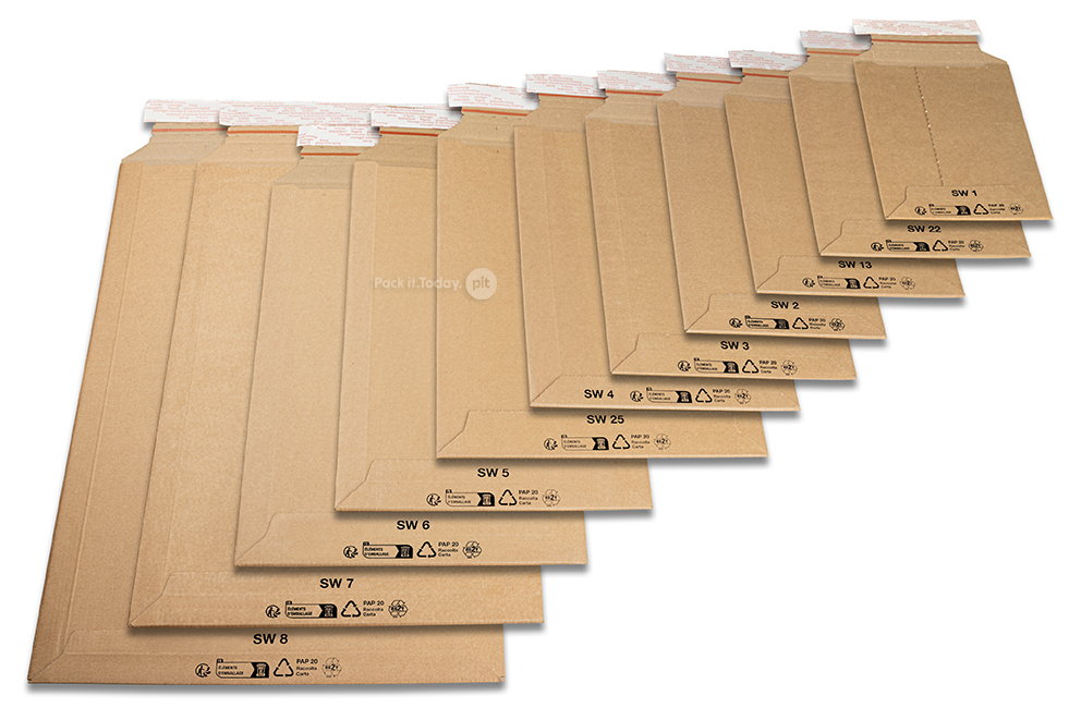 Envelopes de cart&atilde;o ondulado
