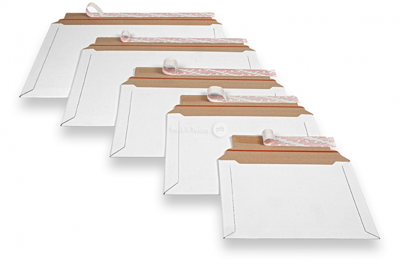 Envelopes de cartão ondulado branco