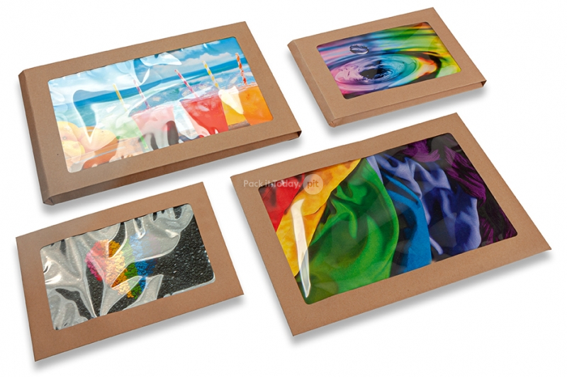Envelopes de janela com corda e arruela