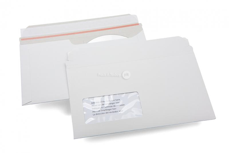 Envelopes de cart&atilde;o com bolsa multim&eacute;dia - envelope para CD/DVD com janela