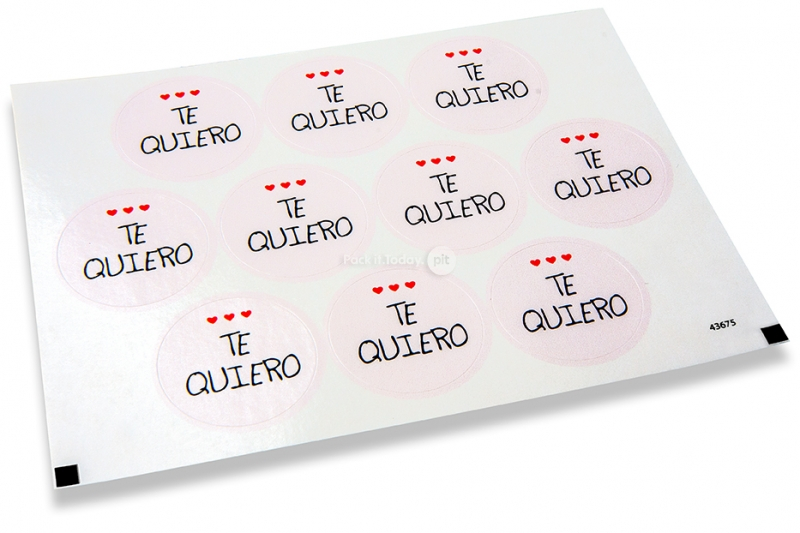 Selos para envelope, amor - Te quiero