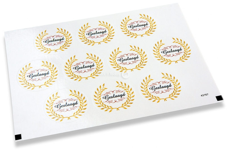 Selos para envelope de festa - geslaagd