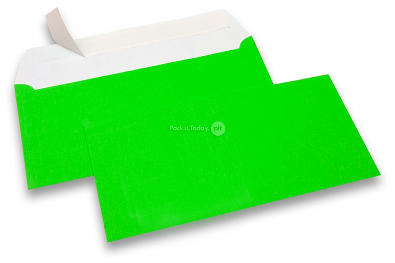 Envelopes néon - verde, sem janela