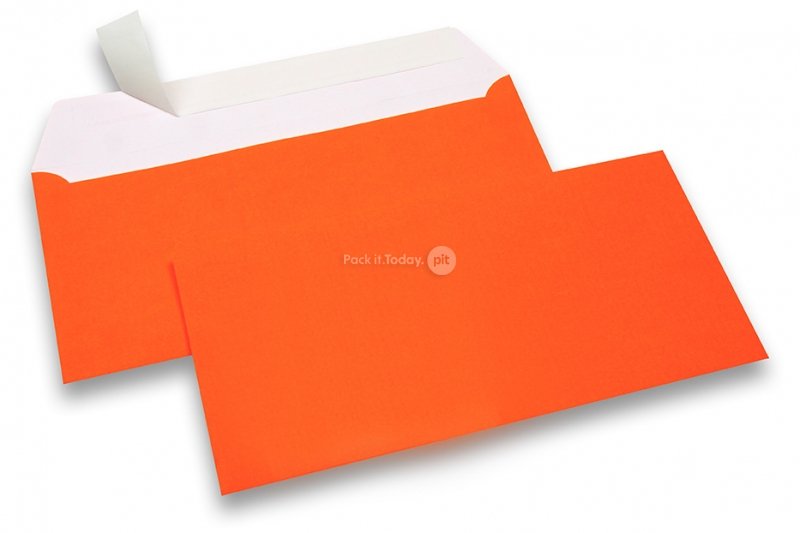 Envelopes néon - laranja, sem janela