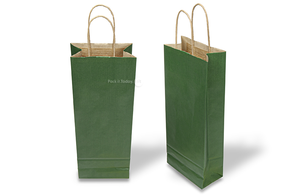 Sacos para garrafas de vinho - verde