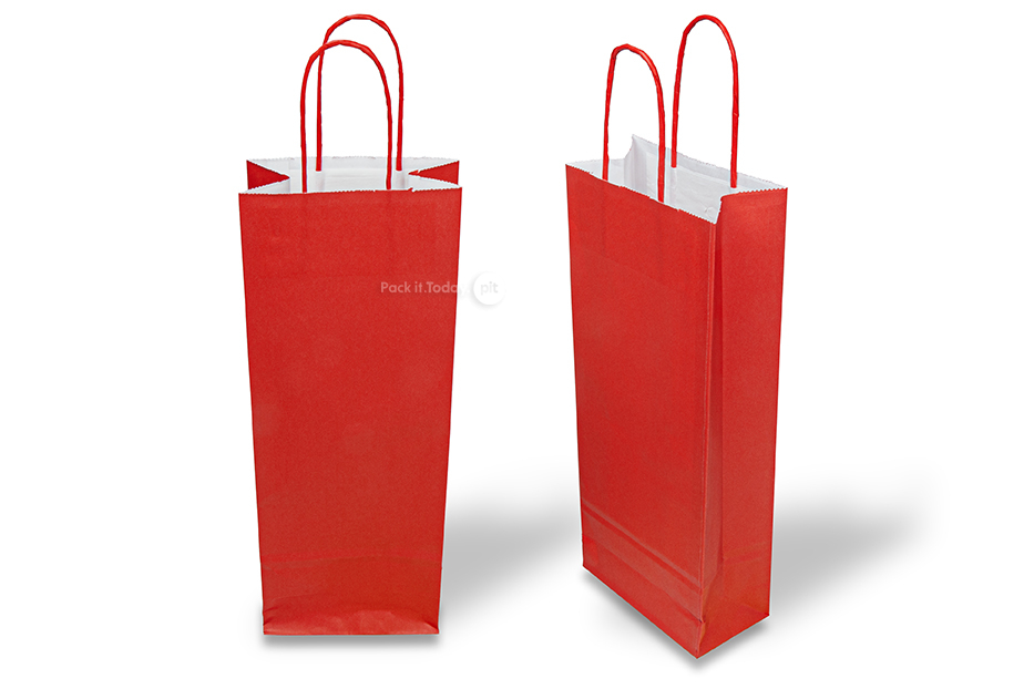 Sacos para garrafas de vinho - vermelho