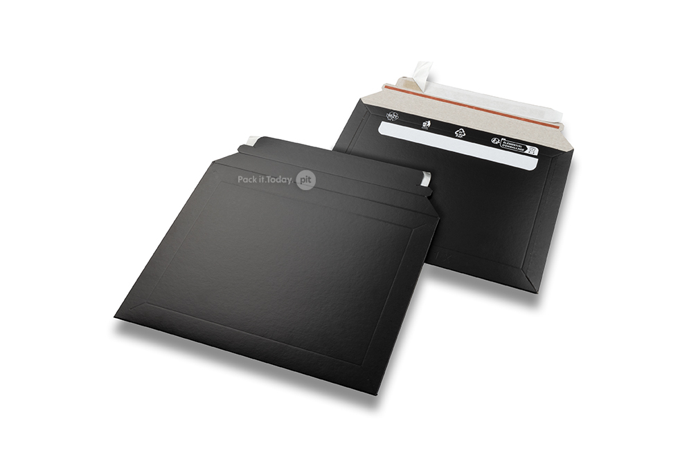 Envelopes de cartão pretos - 180 x 234 mm