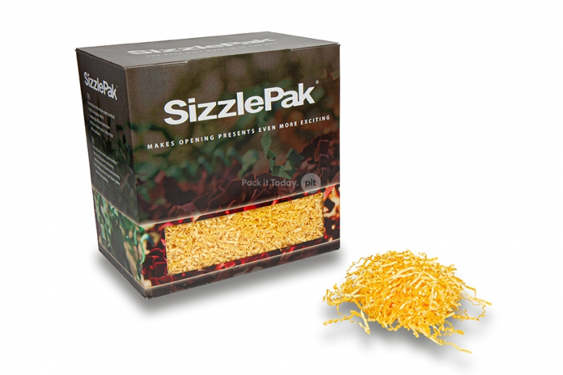 Farripas de papel para enchimento SizzlePak - Creme (1.25 kg), 80 gramas de papel