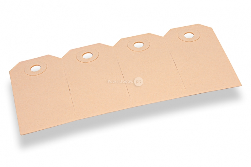 Etiquetas de cartão - Castanho 35 x 70 mm