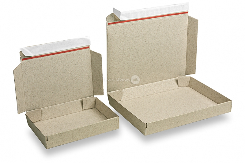 Caixas para correio adesivas papel de erva