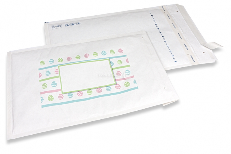 Envelopes de bolhas brancos da Páscoa - cores pastel