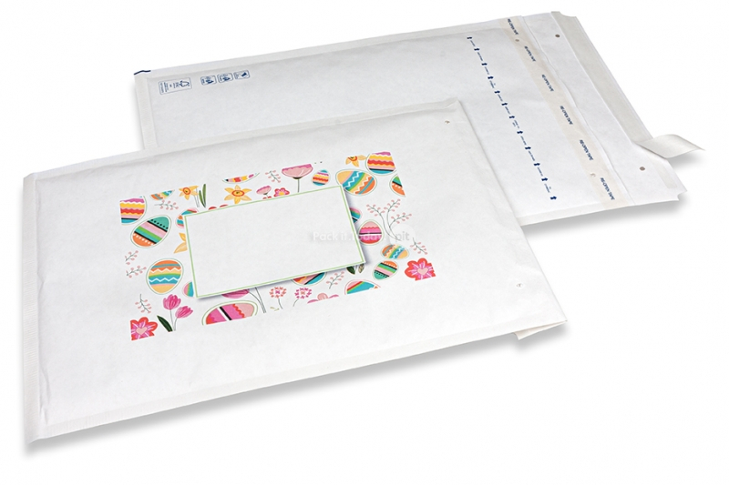 Envelopes de bolhas brancos da Páscoa - cores brilhantes