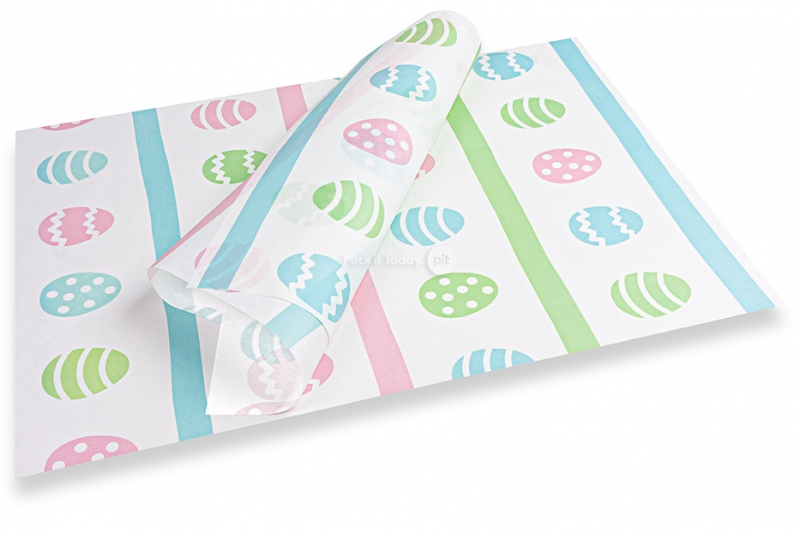 Papel de seda temático da Páscoa - cores pastel