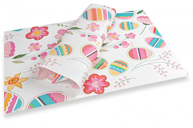 Papel de seda temático da Páscoa - cores brilhantes