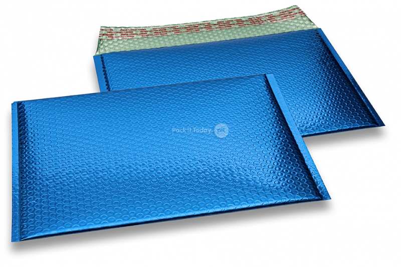 Envelopes de bolhas de plástico metalizado ECO - azul escuro 235 x 325 mm