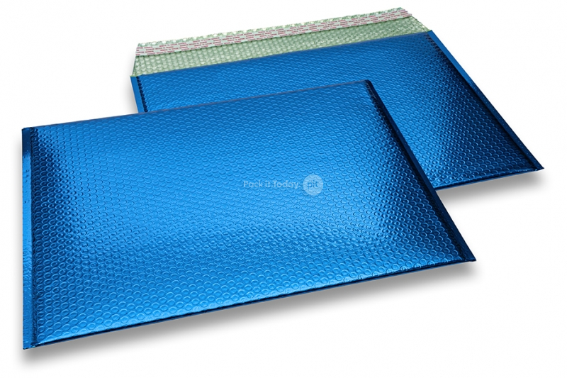 Envelopes de bolhas de plástico metalizado ECO - azul escuro 320 x 425 mm