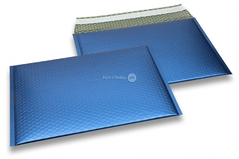 Envelopes de bolhas de plástico metalizado mate ECO - azul escuro 235 x 325 mm