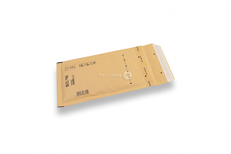 Envelopes de bolhas castanhos (80 g/m²) - 120 x 215 mm (B12)