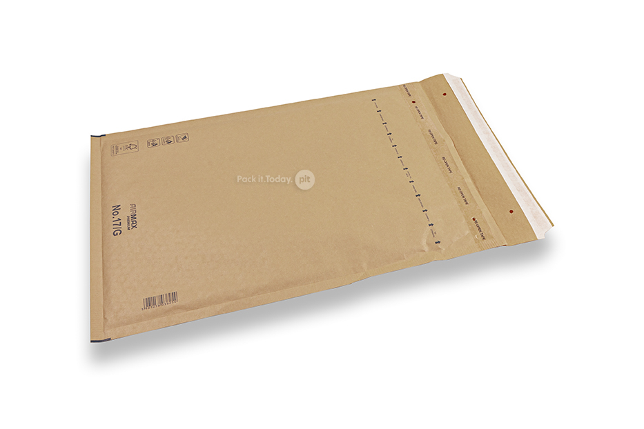 Envelopes de bolhas castanhos (80 g/m²) - 230 x 340 mm (G17)