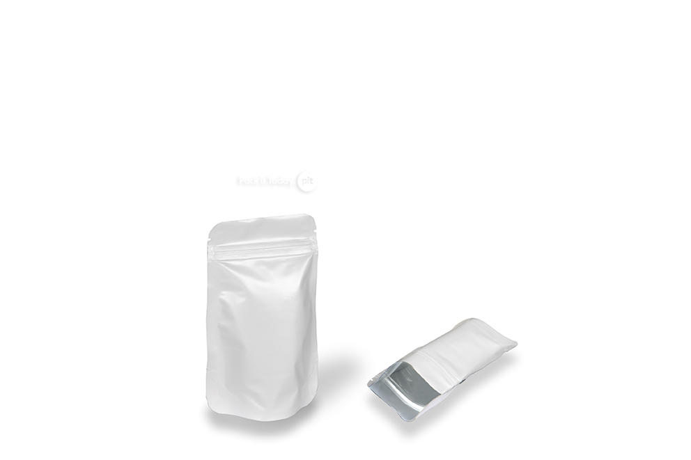 Sacos com fundo bloco brancos - 85 x 145 x 50 mm, 100 ml
