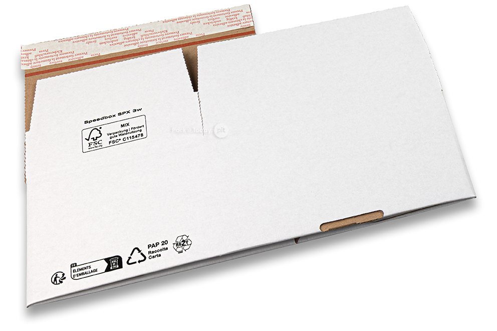 Caixa de fundo automático - branco, 213 x 153 x 109 mm - SPX3