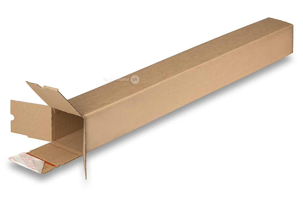 Tubos postais quadrado com fecho de vedação - 1005 x 105 x 105 mm