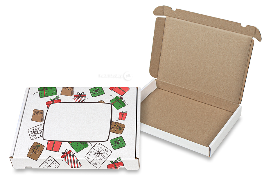 Caixas de Natal para correio - Presentes - 230 x 160 x 26 mm