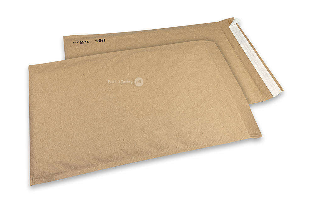 Envelopes almofadados de papel Ecomax - 300 x 445 mm, 19/I, castanho